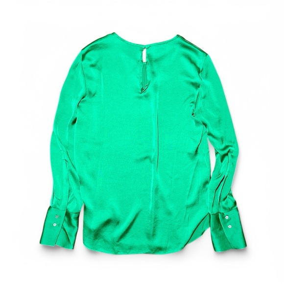 Mango Ruched Satin Blouse 0 - Picture 4 of 5